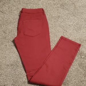 Loft red skinny jeans sz 2